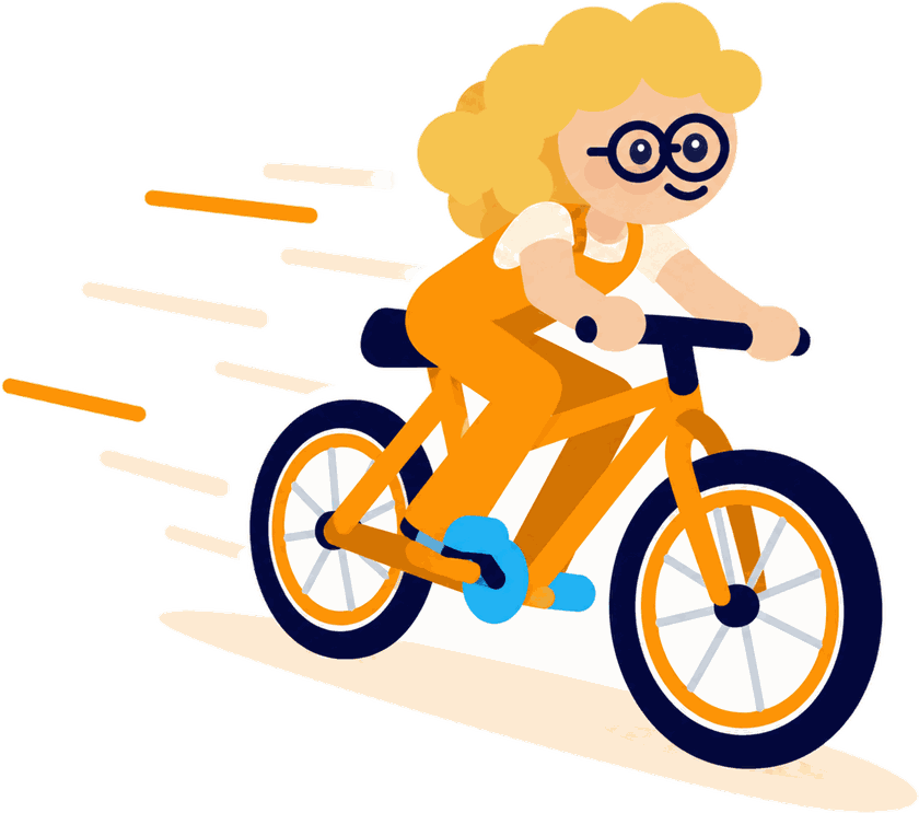 Sandrine, la mécanicienne, roule à vélo